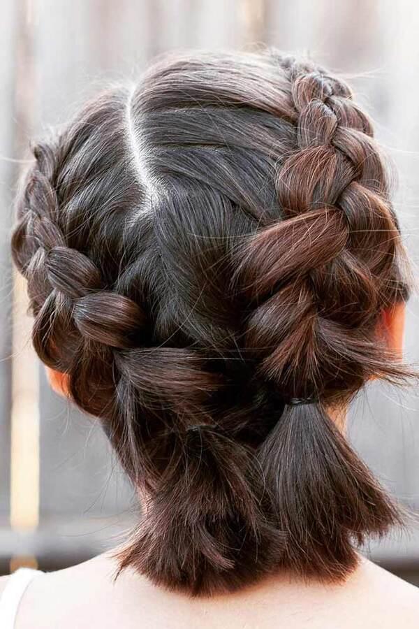 Perfect updo for short fine hair