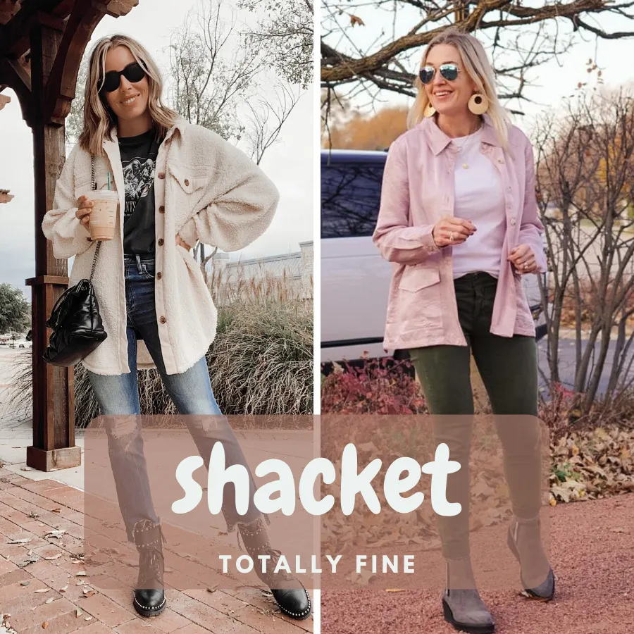 Wearing a shacket in fall: top pairings