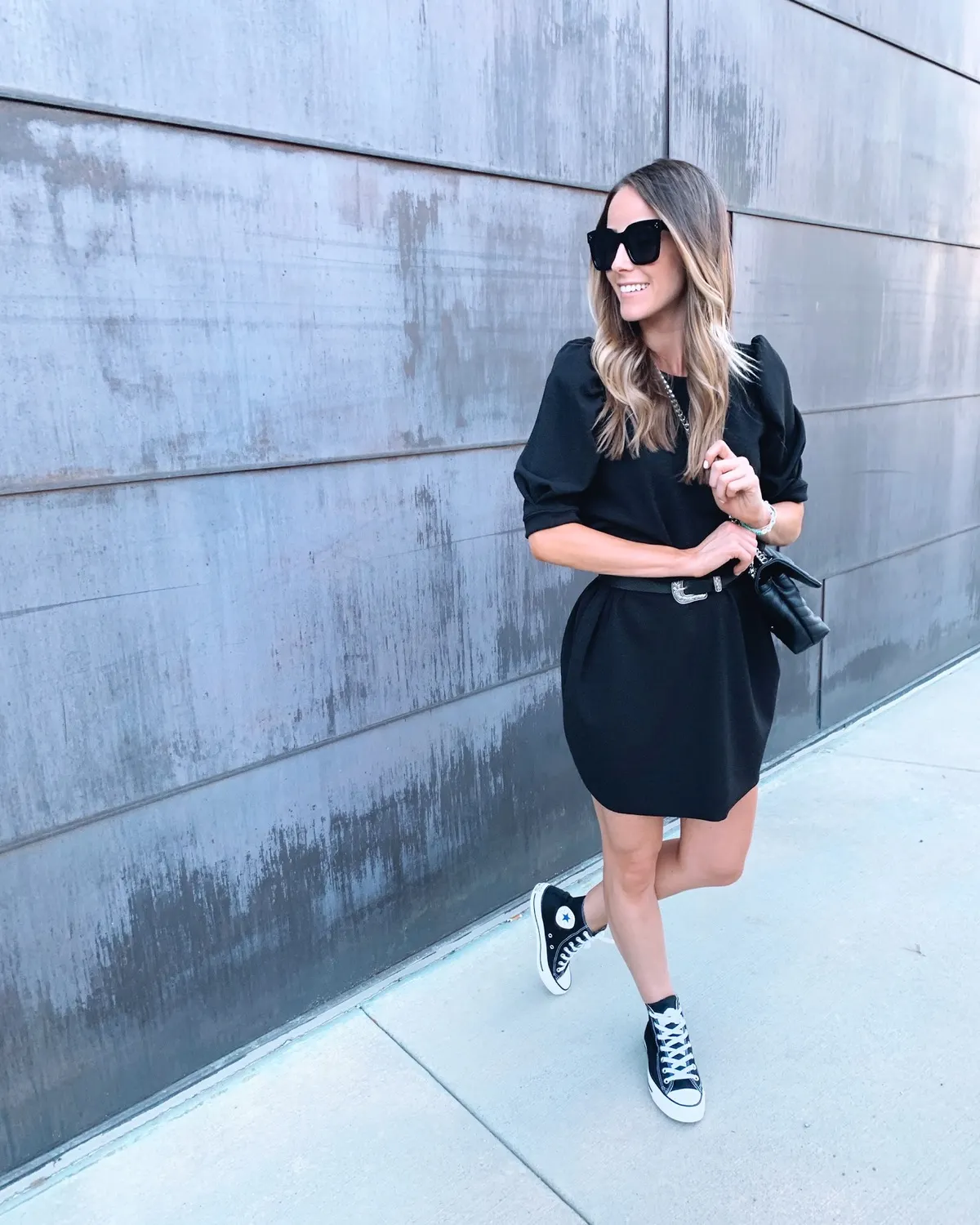9 Dresses To Wear With High Top Sneakers (Style Tips With Pictures) -  BelleTag