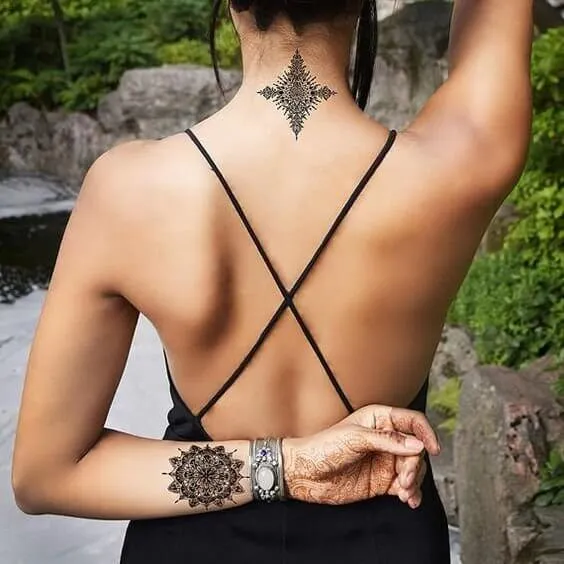 Challenge your inner Indian girl by choosing mandala as your summer tattoo inspiration. You can’t overdo it - put it on your hand, back or shoulder.