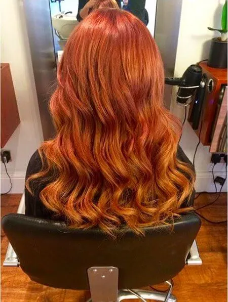 Choose your hair color to be warm orange