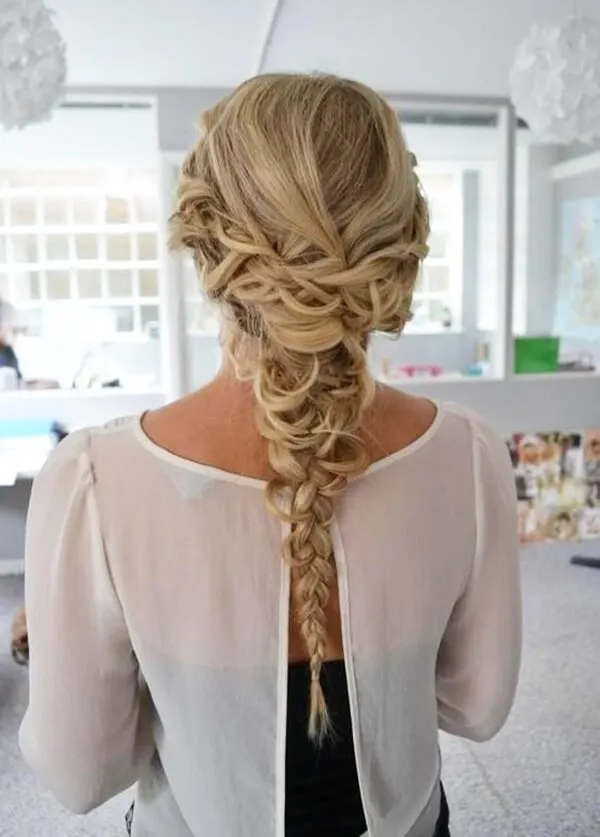 Looks like a messy braid, but it is not so easy to make