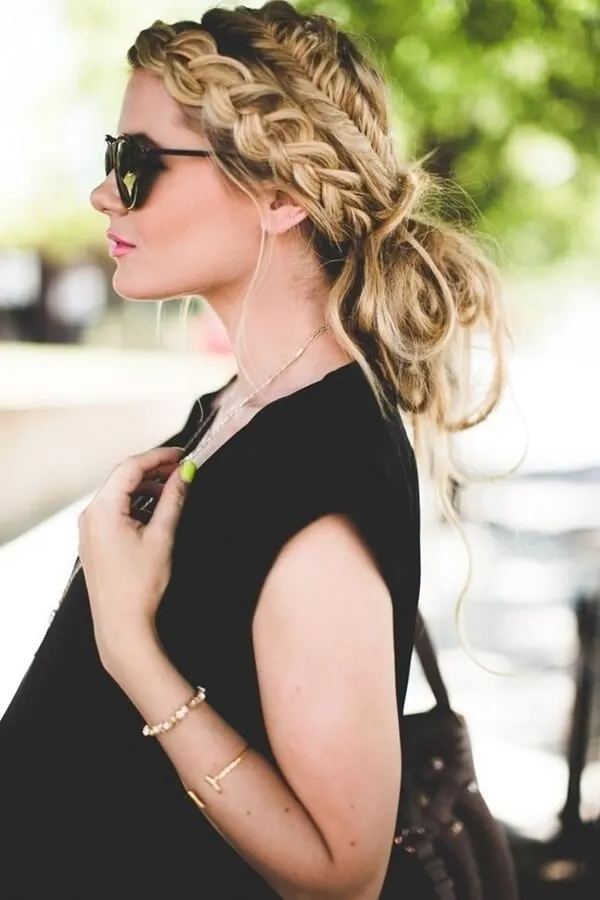 Updos with a French braid