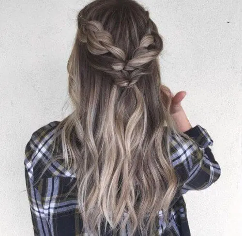 A back braid like this is not so complicated to make