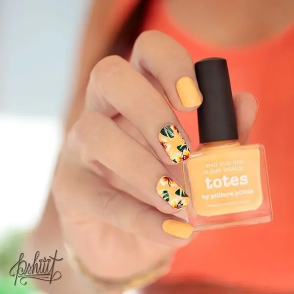 Orange Nails