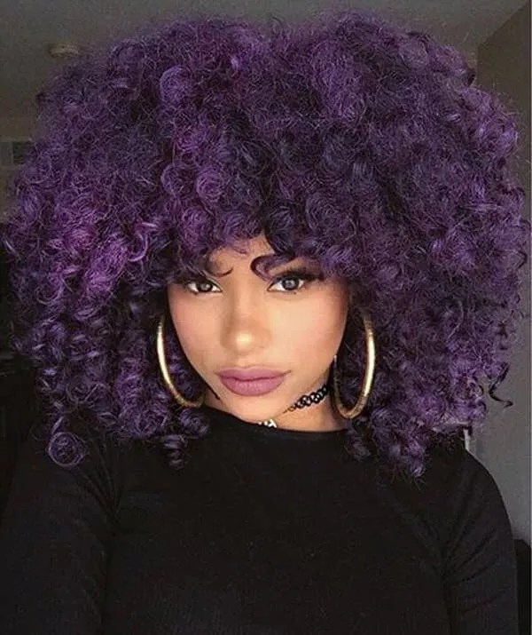 Dye your hair into purple!