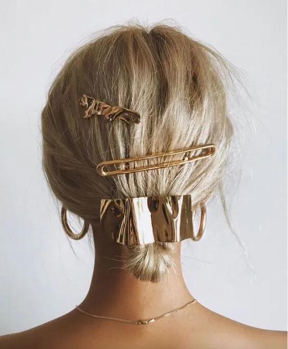 Hair Pins Metallic Gold Vibes