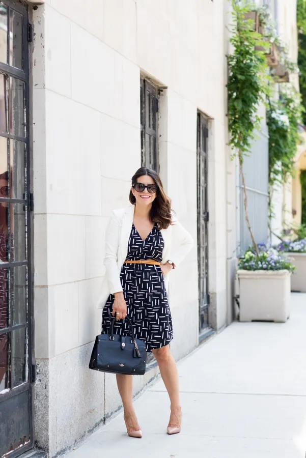 Impress The Boss: See how easy it is to incorporate that summer dress you love into the work outfit.