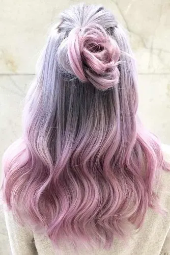 Grey and Lilac Ombre