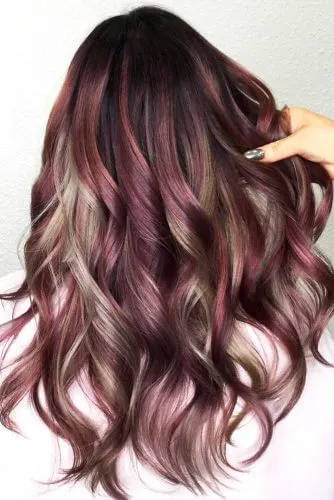 Lilac and Grey Highlights