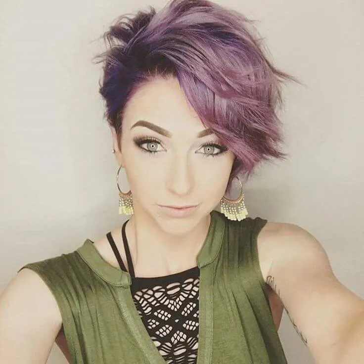 Make heads turn with a purple pixie!