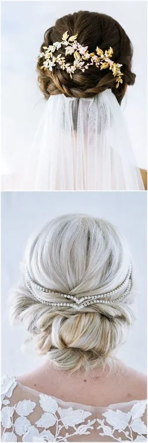 Updo with a Veil