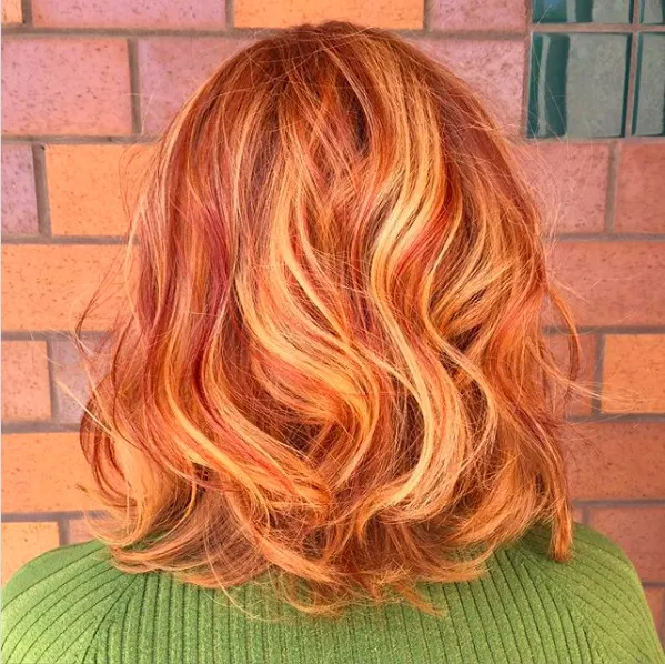 Strawberry Red Highlights