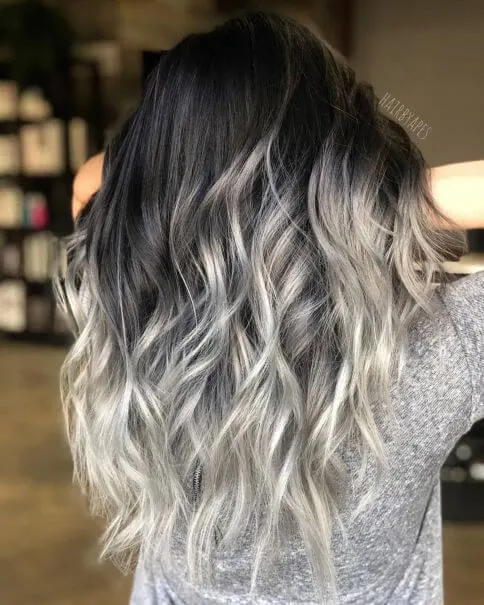 Silver ends will make your hair eye-catching and gorgeous. Try curling your hair for the best results possible.