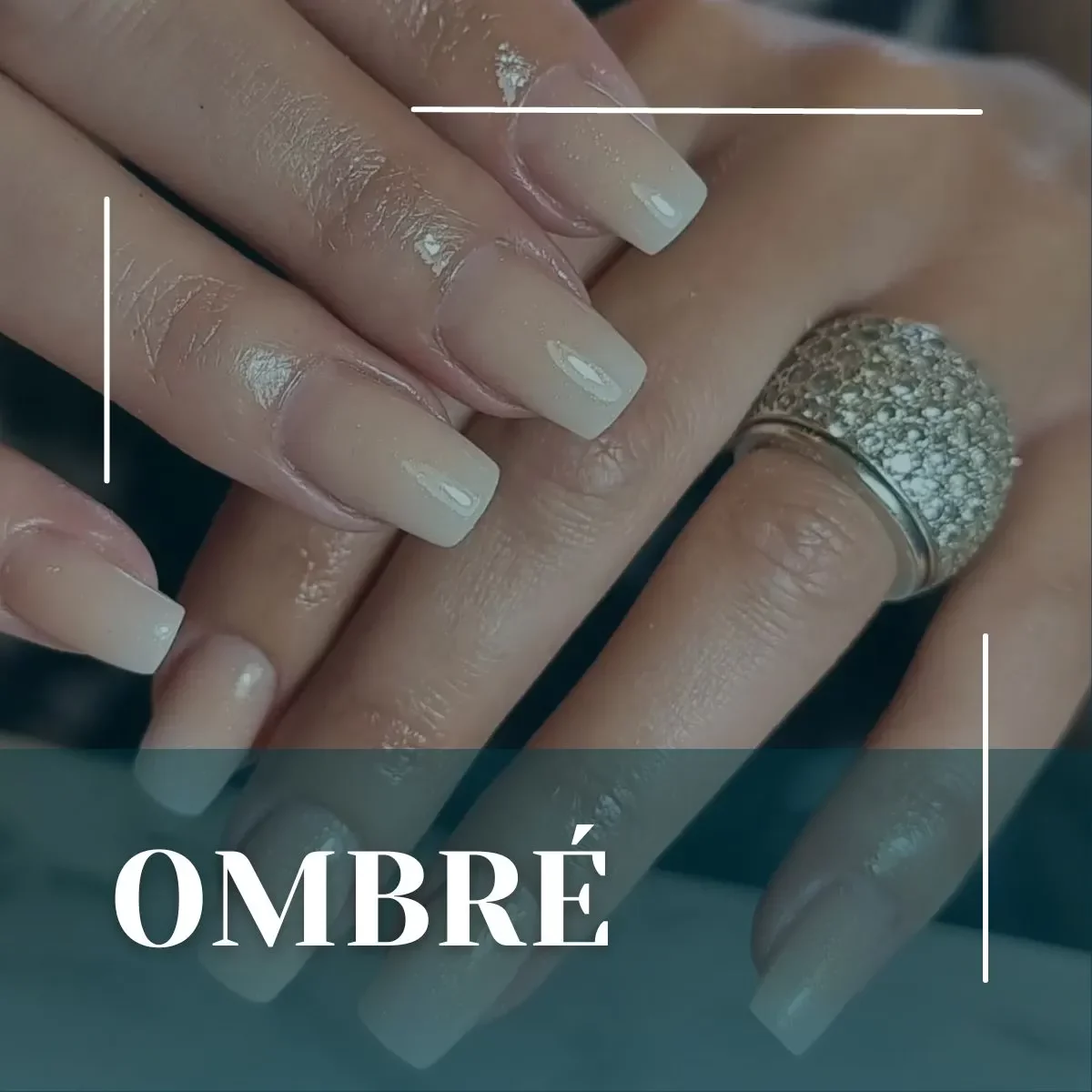 A manicure with ombré nails. Learn how to do ombre nails.