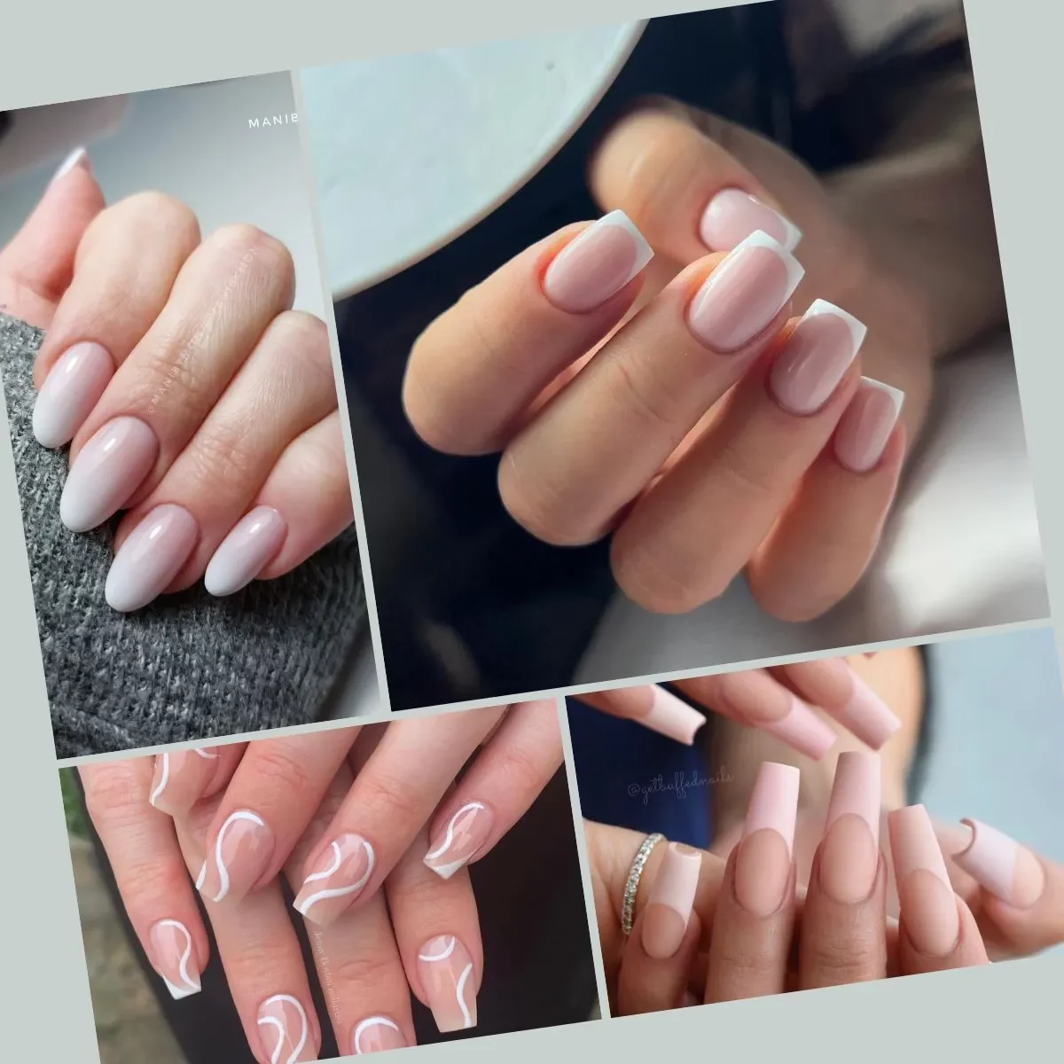 Nude nails (collage)