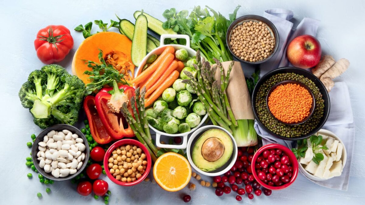 Vegan and vegetarian food, some of the best food for gorgeous hair