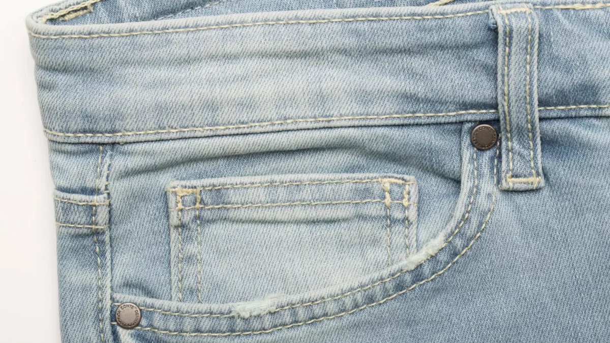 Blue jeans tiny pocket