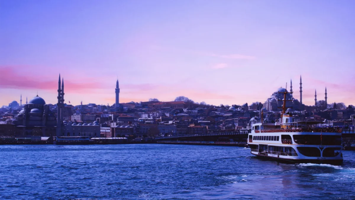 Boat water with Istanbul view