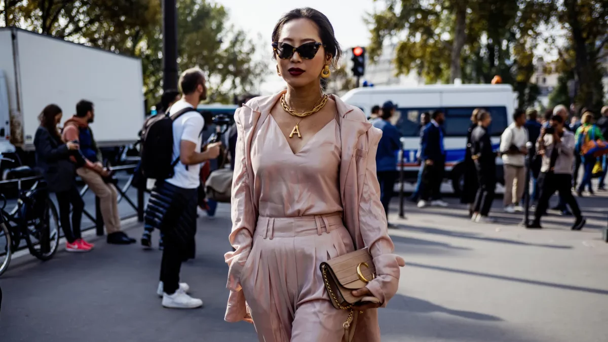 Aimee Song during paris fashion week