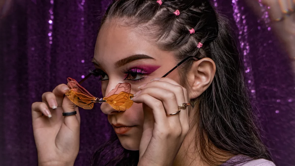 Girl with euphoria inspired makeup