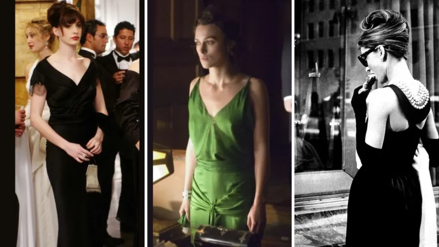 Iconic movie dresses (collage)