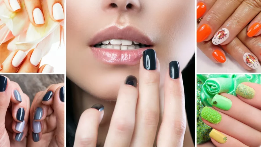Nail color collage